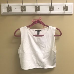 White crop top